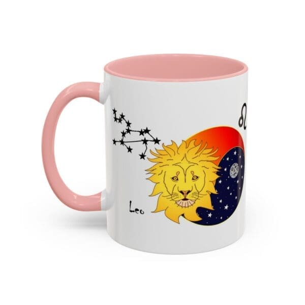 Leo Zodiac Accent Coffee Mug (11, 15oz) - Image 11