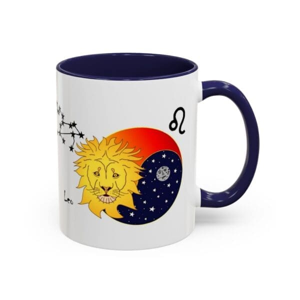 Leo Zodiac Accent Coffee Mug (11, 15oz) - Image 6