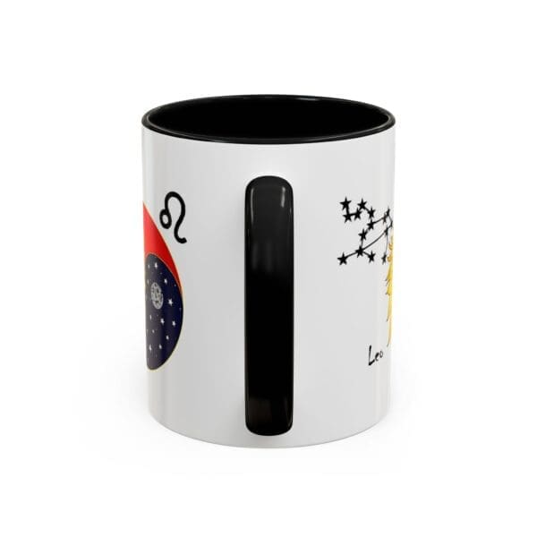 Leo Zodiac Accent Coffee Mug (11, 15oz) - Image 4