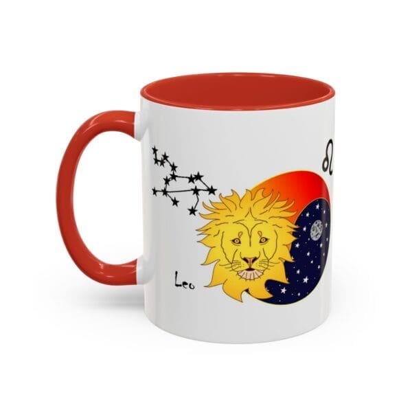 Leo Zodiac Accent Coffee Mug (11, 15oz) - Image 15