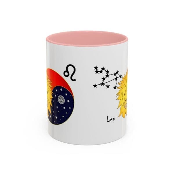 Leo Zodiac Accent Coffee Mug (11, 15oz) - Image 9