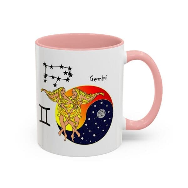 Gemini Zodiac Accent Coffee Mug (11, 15oz) - Image 10