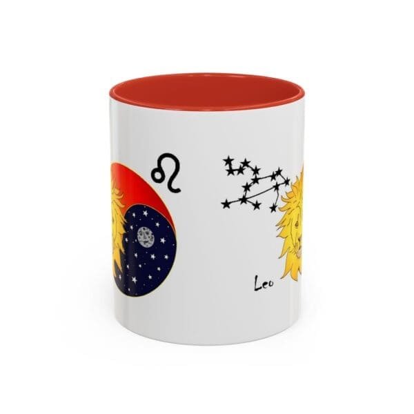 Leo Zodiac Accent Coffee Mug (11, 15oz) - Image 13