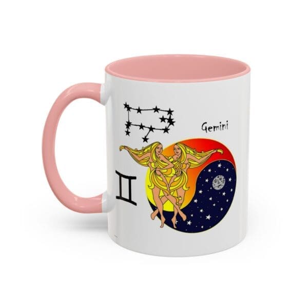 Gemini Zodiac Accent Coffee Mug (11, 15oz) - Image 11