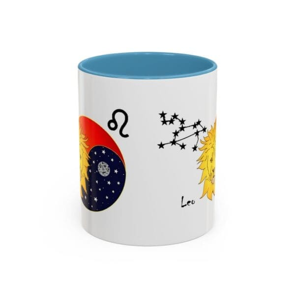 Leo Zodiac Accent Coffee Mug (11, 15oz) - Image 17