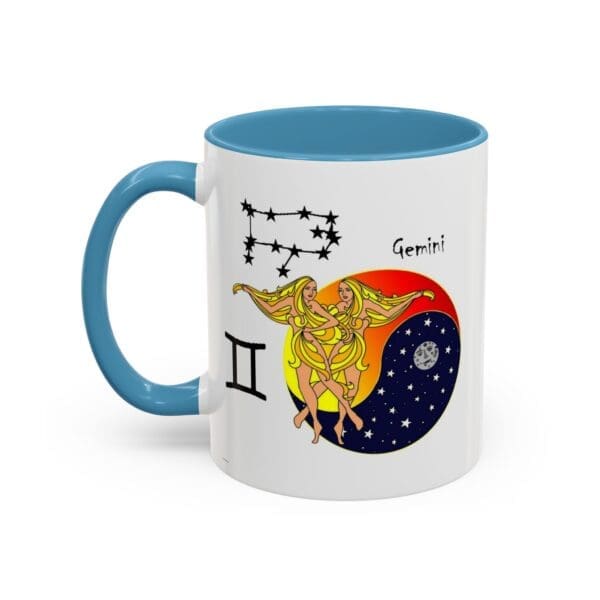 Gemini Zodiac Accent Coffee Mug (11, 15oz) - Image 19