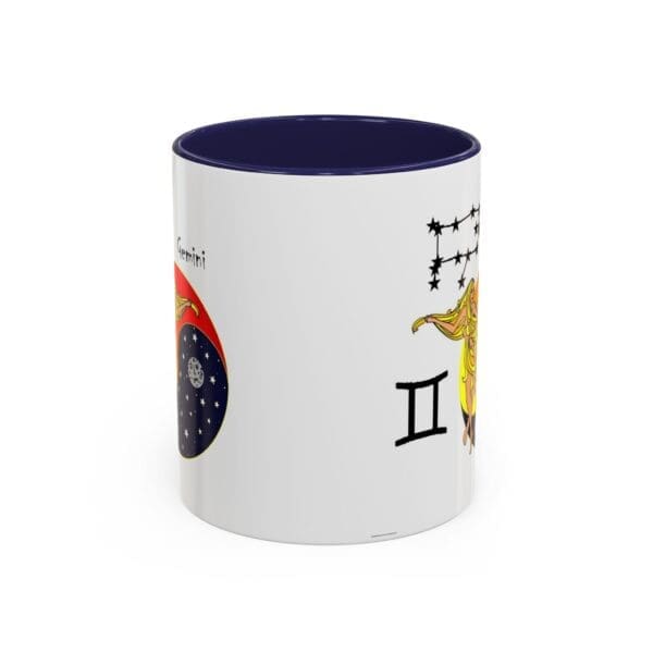 Gemini Zodiac Accent Coffee Mug (11, 15oz) - Image 5