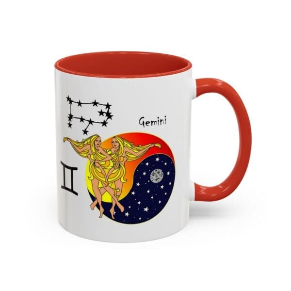 Gemini Zodiac Accent Coffee Mug (11, 15oz) - Image 14