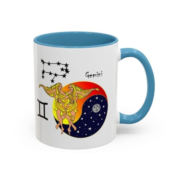 Gemini Zodiac Accent Coffee Mug (11, 15oz) - Image 18