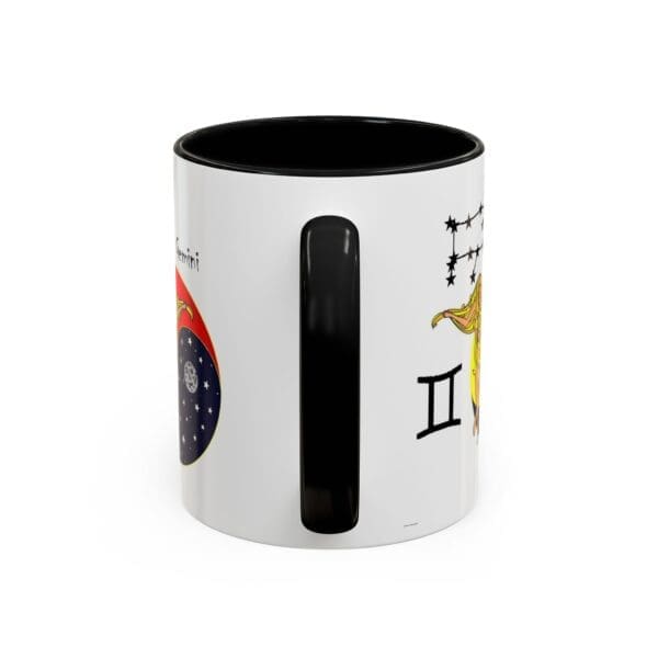 Gemini Zodiac Accent Coffee Mug (11, 15oz) - Image 4